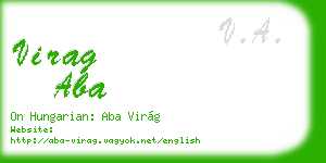 virag aba business card